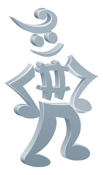 Music Note Mascot — Vector de stoc