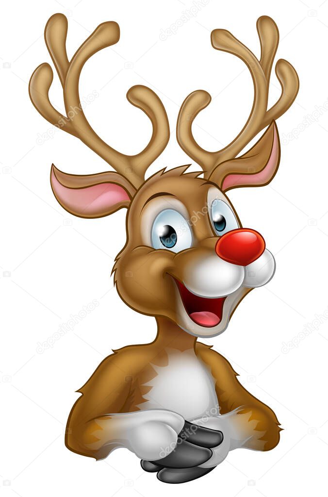 Cartoon Christmas Reindeer