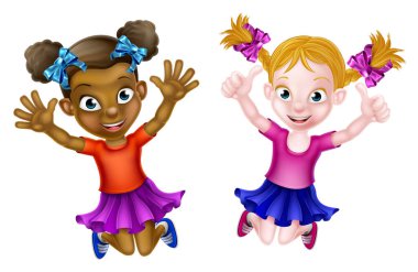 Mutlu Çizgi Filmler Küçük Kızlar