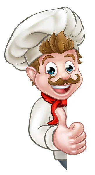Szef kuchni Cook kreskówki maskotka — Wektor stockowy