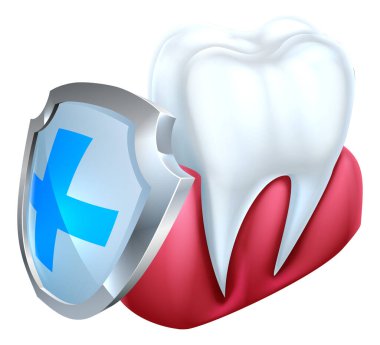 Tooth Gum Shield Concept clipart