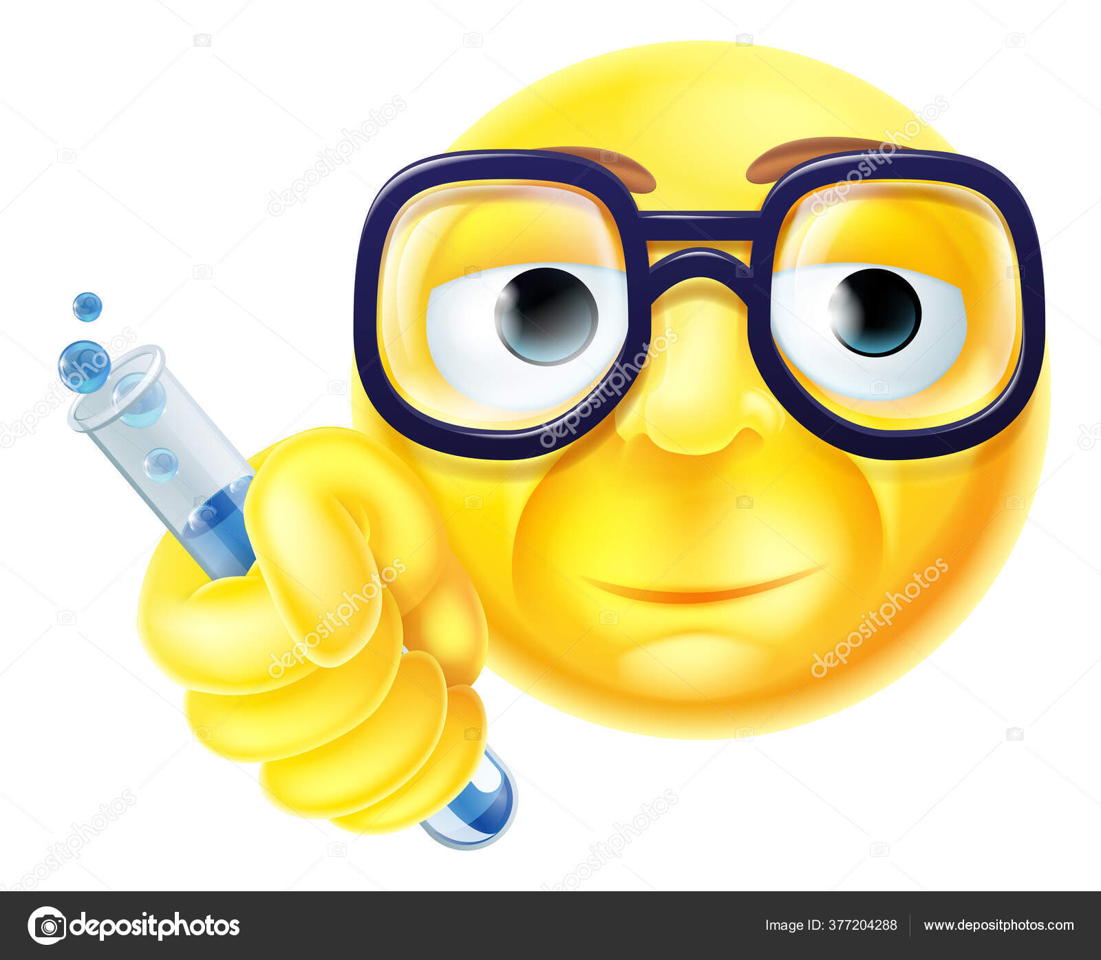 Emoji Emoticon cientista imagem vetorial de © Krisdog 377204288