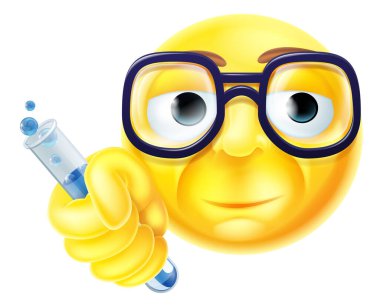 Scientist Emoji Emoticon clipart