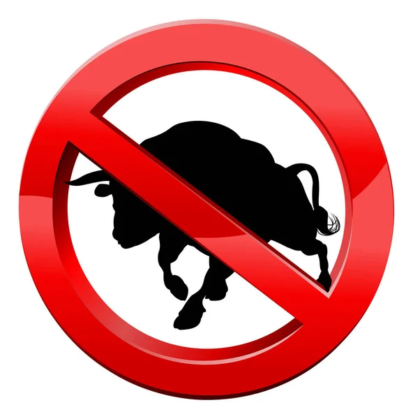 Žádná grafika bull designu — Stockový vektor
