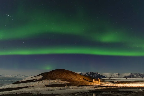 Aurora in IJsland — Stockfoto