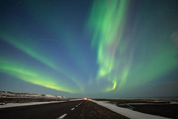 Aurora in IJsland — Stockfoto