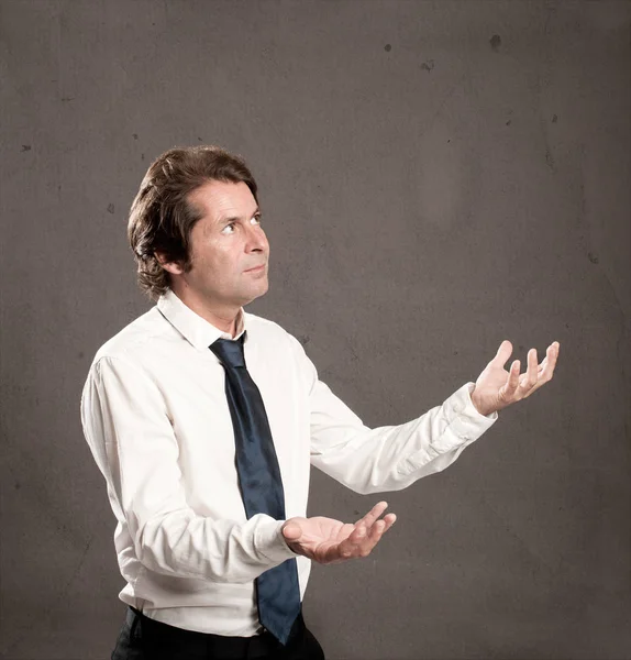 Businessman Juggling Copy Space — Stock Photo, Image