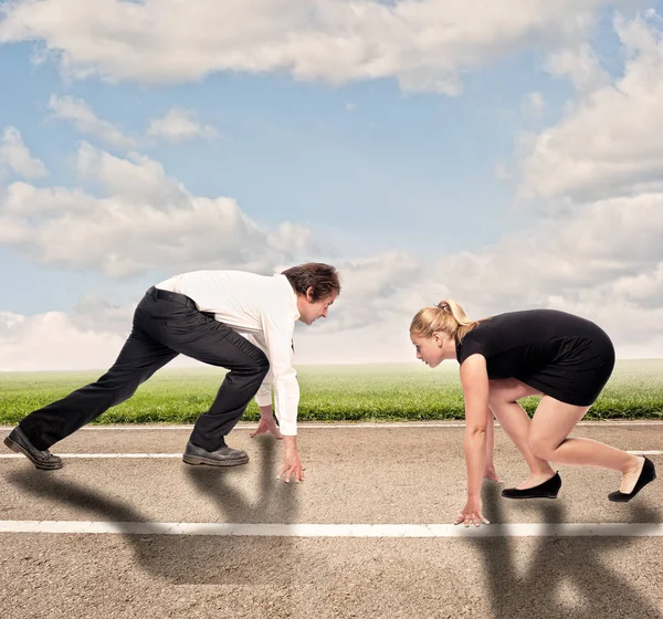 Concepto hombre versus mujer —  Fotos de Stock