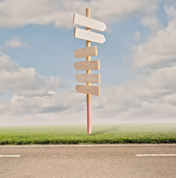 Direction road signs — Stock Photo, Image