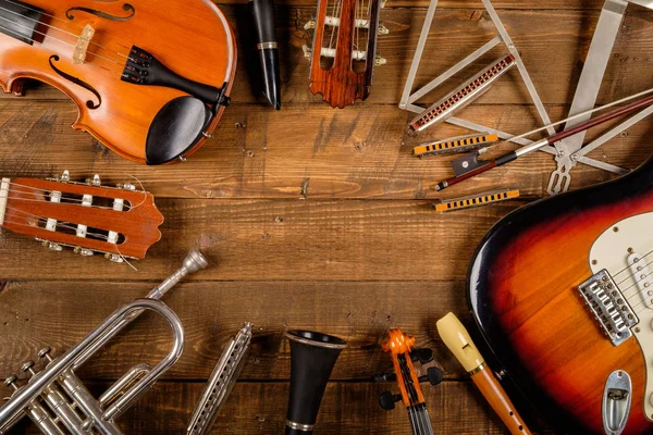 Instrument Wood Background — Stock Photo, Image