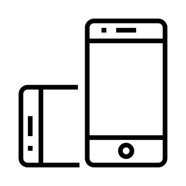 Ekran döndürme ince çizgi vektör simgesi