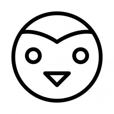 Kuş ince çizgi vektör simgesi