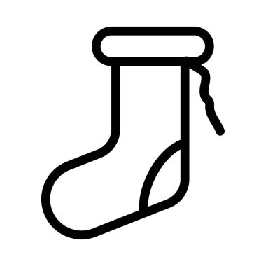 çorap ince çizgi vektör simgesi