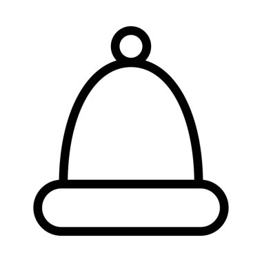 Zil İnce Satır Vektörü Simgesi