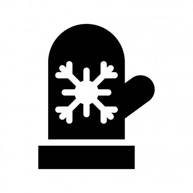 eldiven Glifler vektör simgesi