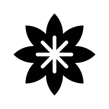 çiçeği çiçek Glifler vektör simgesi