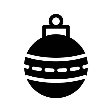 Dekorasyon top Glifler vektör simgesi