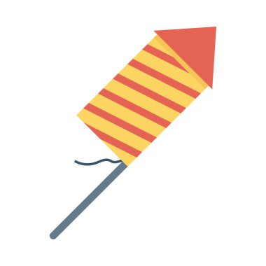 Yangın kraker düz vektör simgesi 