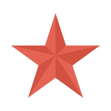 yıldız düz vektör simgesi 