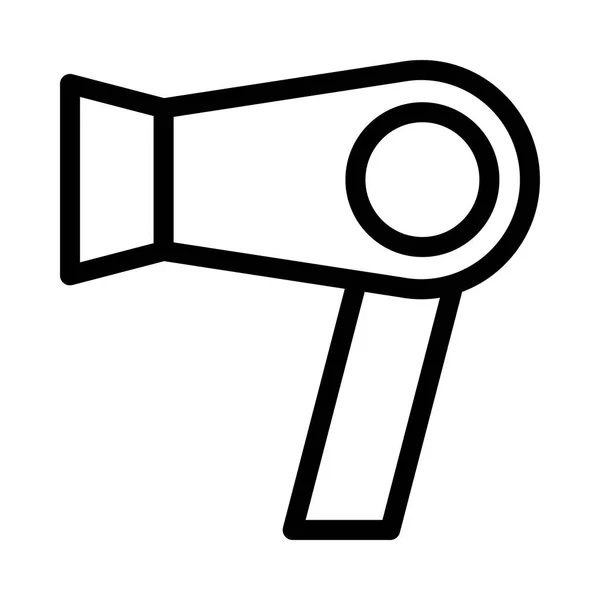 HAIR DRYER thin line vector icon — Stock Vector