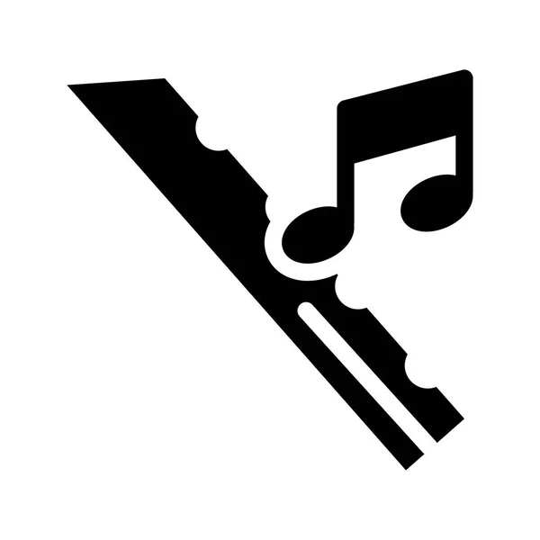 Векторная икона флейты — стоковый вектор