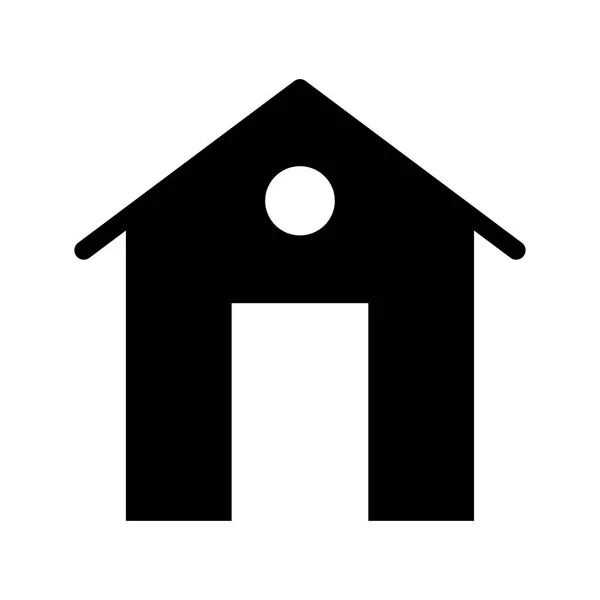 Home-Glyphen-Vektorsymbol — Stockvektor