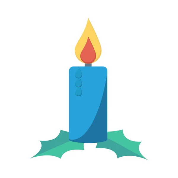 Candle Flat Vector Icon — Stock Vector