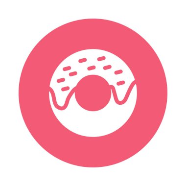 çörek Glifler renk daire simgesi