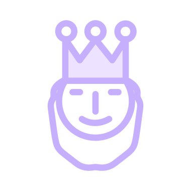 Santa renkli vektör simgesi 