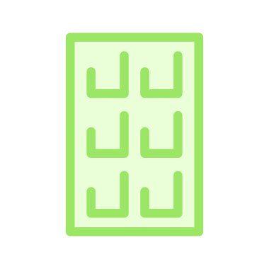 Çikolata renkli vektör simgesi 