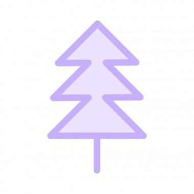 Noel ağacı renkli vektör simgesi 