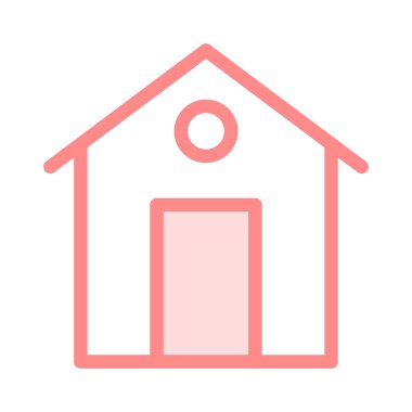 Ev renkli vektör simgesi 