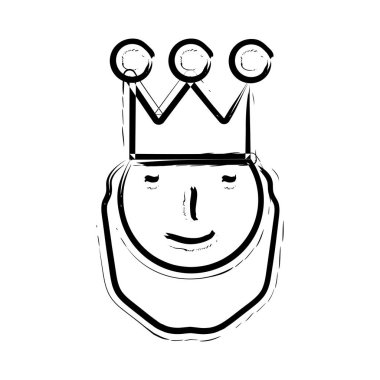 Noel Baba el vektör simge çekilmiş 