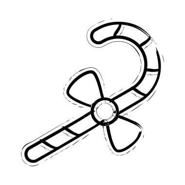 şeker el çizilmiş vektör simgesi 