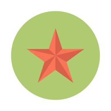 yıldız düz vektör simgesi