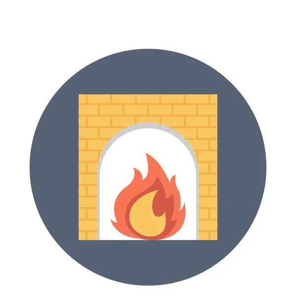 Feuer flache Vektor-Symbol — Stockvektor