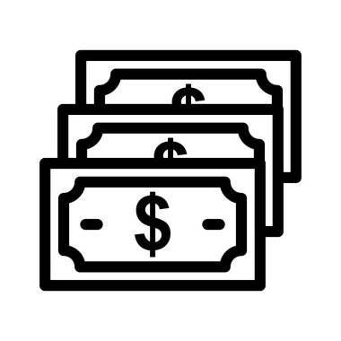 ödeme ince çizgi vektör simgesi 