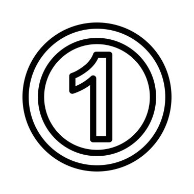 İnce çizgi vektör simge değerlendirme 