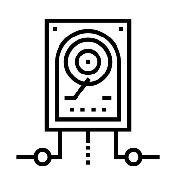 Yedek kalın satır vektör simgesi 