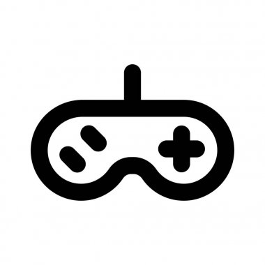 Oyun kontrol kalın satır vektör simgesi 