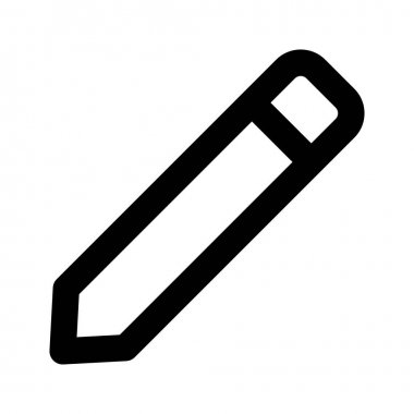 Kalem kalın satır vektör simgesi 