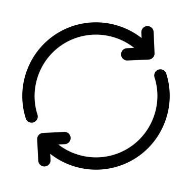 Kalın satır vektör simge yeniden 