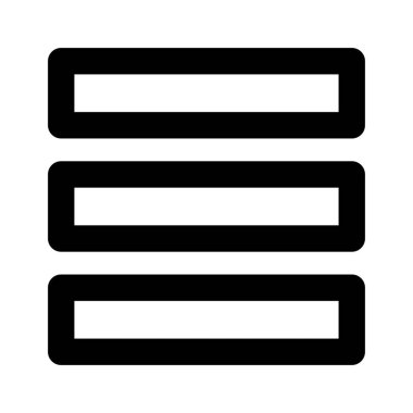 Web Menü kalın satır vektör simgesi 