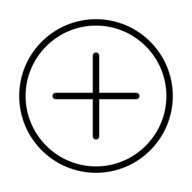 İnce çizgi vektör simge ekle 