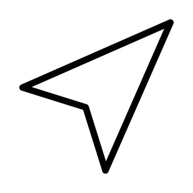 İnce çizgi vektör simge göndermek 