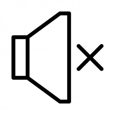 Sessiz ince çizgi vektör simgesi 