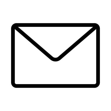 E- posta İnce Satır Vektör Simgesi 