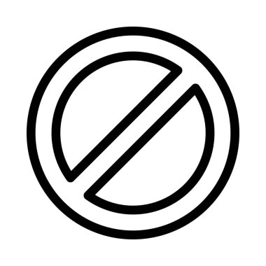 Ban ince çizgi vektör simgesi 