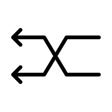 Rasgele ince çizgi vektör simgesi 