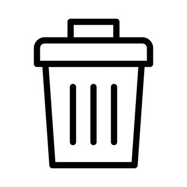 İnce çizgi vektör simge Sil 